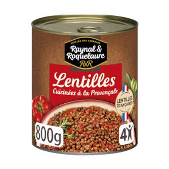 Lentilles cuisin?es ? la proven?ale raynal et roquelaure