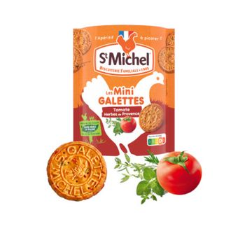 MINI GALETTES TOMATE HERBES DE PROVENCE ST MICHEL 