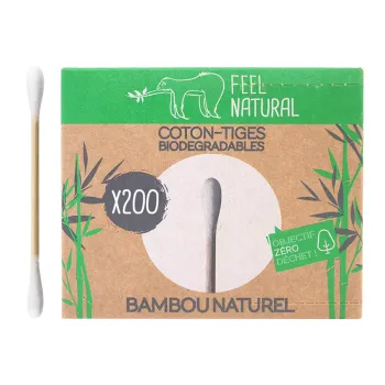 Cotons-tiges - bambou naturel - Feel natural