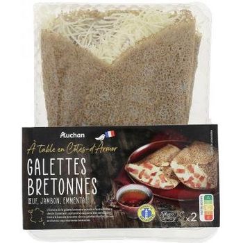 Comparez 2 Galettes Bretonnes ?uf Jambon Emmental