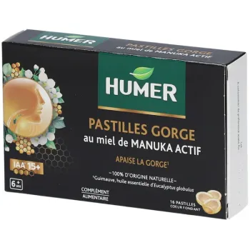 Humer - Pastilles gorge miel de manuka actif