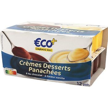 Cr?mes desserts panach?es