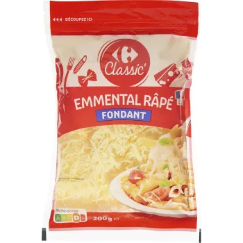 Comparez Emmental Fran?ais R?p? (28 % MG)