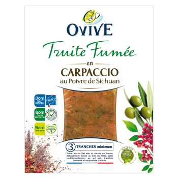 Truite fum?e Capaccio au Poivre de Sichuan - OVIVE