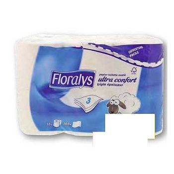 Papier toilette 2 ?paisseurs - FLORALYS