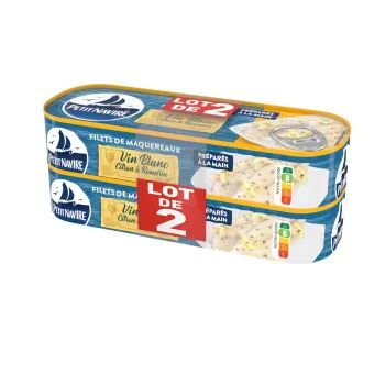 petit navire filets de maquereaux vin blanc