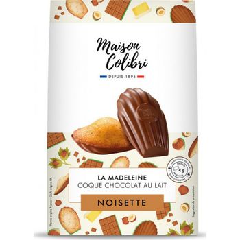 Madeleine noisette coque chocolat au lait