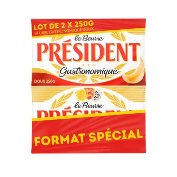 Beurre gastronomique doux 82% Mat. Gr.