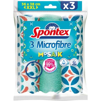 3x Lavette Micro-Fibre SPONTEX