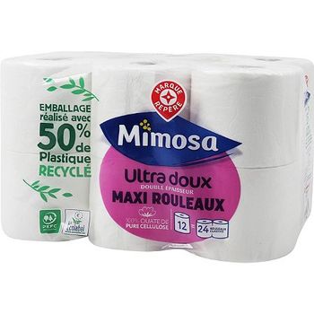 Comparez papier WC max x12 Mimosa