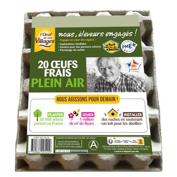 l'oeuf de nos village, 20 ?ufs frais plein air