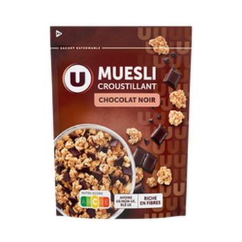 Muesli croustillant chocolat noir