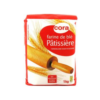 Farine De Bl? P?tissi?re, Type 45, 1kilo, Marque Cora