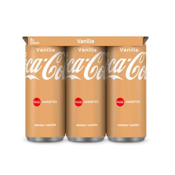 coca-cola vanille 6x33cl