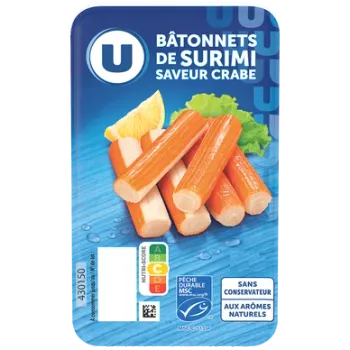 Comparez b?tonnets surimi msc u 200g