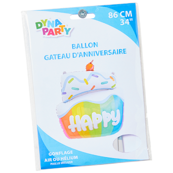 Ballon g?teau d'anniversaire 86 cm 