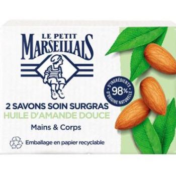 2 savons surgras - Amande douce - Le petit marseillais