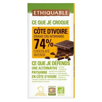 Chocolat noir 74% C?te d'Ivoire