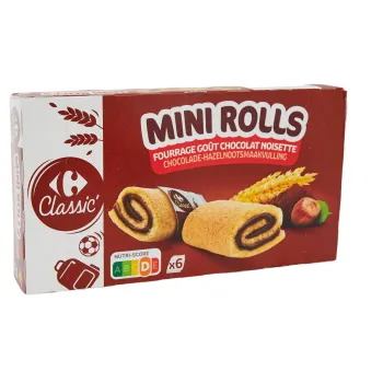 mini rolls chocolat