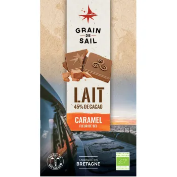 Chocolat lait caramel fleur de sel