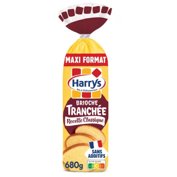 Brioche tranchée nature sans additif