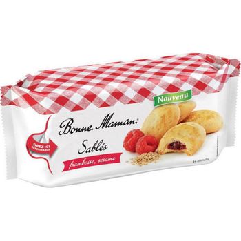 Bonne Maman - Shortbread Raspberry Sesame, 150g (5.3oz)