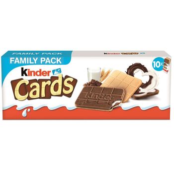 Biscuits Lait et Cacao KINDER CARDS