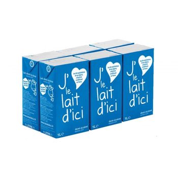 J'aime le lait d'ici demi-?cr?m? st?rilis? UHT