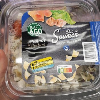 Comparez salade duo saumon lidl 