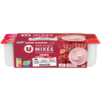 Yaourt aux fruits rouges mix?s - U