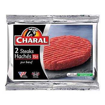 2 steak hach?s pur b?uf