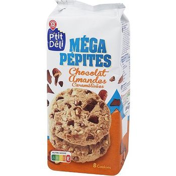 Mega pepites chocolat amendes caramelisees