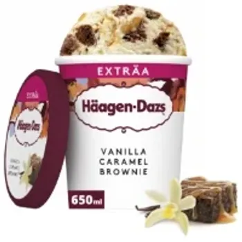 Glace Haagen-dazs vanille caramel brownie