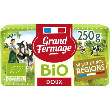 Beurre doux bio - Grand fermage 