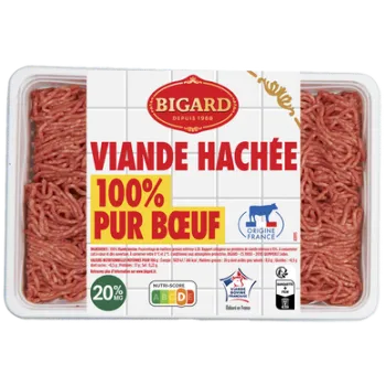 Comparez Hach? vrac 20% mat. grasse - BIGARD