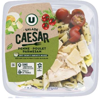 Salade p?tes poulet et parmesan