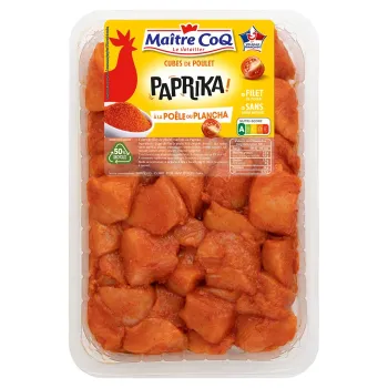Ma?tre Coq cubes de poulet paprika 