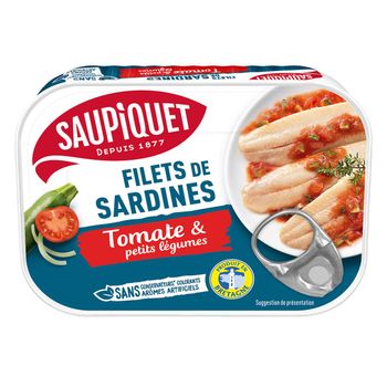 Filets de Sardines ? la Tomate et ses petits l?gumes