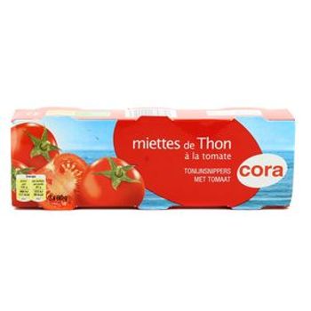 Cora miettes de thon ? la tomate
