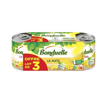 Bonduelle le ma?s offre lot de 3 3x150g