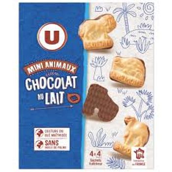 mini animaux chocolat au lait U