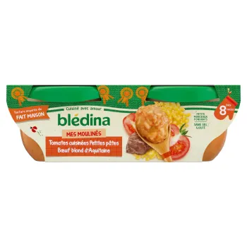 Bl?dina Mes moulin?s Tomates cuisin?es Petites p?tes B?uf blond d?Aquitaine