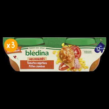 IDEES DE MAMAN BOLS Tomates P?tes coquilles Jambon 2x200g D?s 12 Mois