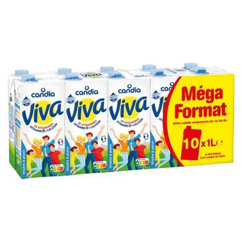 Lait UHT 10 vitamines m?ga format Candia