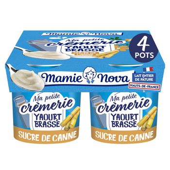 Yaourt brass? au sucre de canne - Mamie Nova 