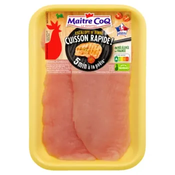 Escalopes dinde fine Maitre Coq vegetal x2