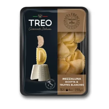 Mezzaluna Ricotta e Tartufo Bianco
