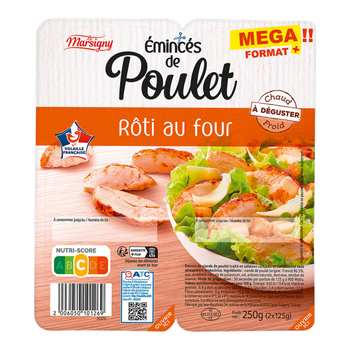 Eminces de poulet Roti au four 