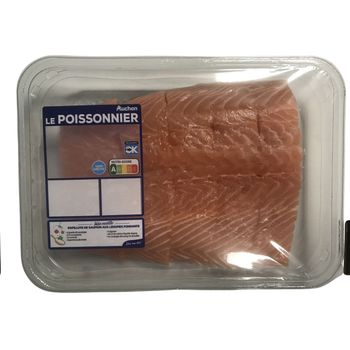 Pav?s de saumon x5 Le poissonnier Auchan