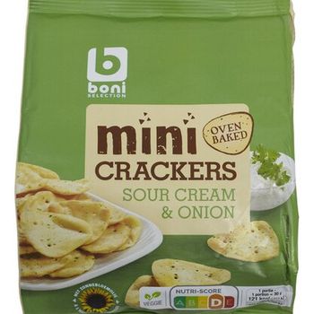 Mini Crackers boni Sour Cream Onion Oven Backed